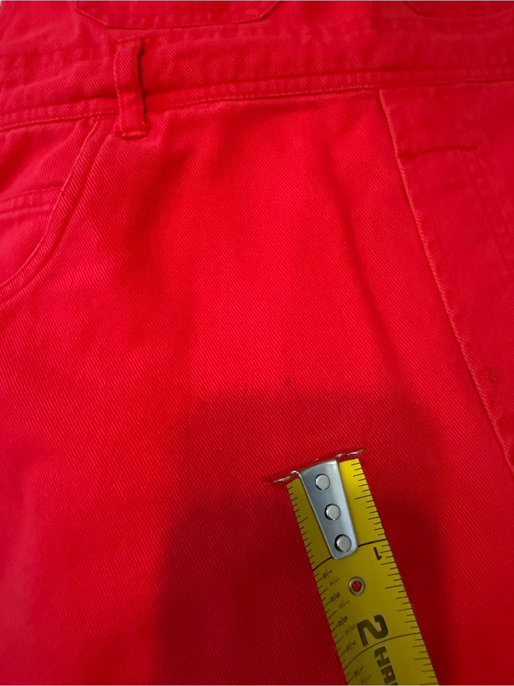 90s Y2K Bib Overalls Shorts Shortalls Mickey Mouse Donald Large Embroidered Vtg - Picture 9 of 9